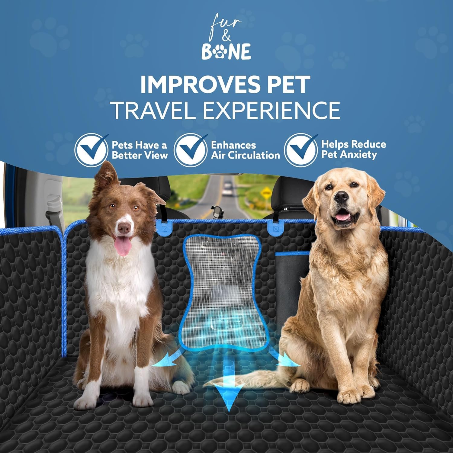 Scratchproof & Waterproof Dog Car Seat