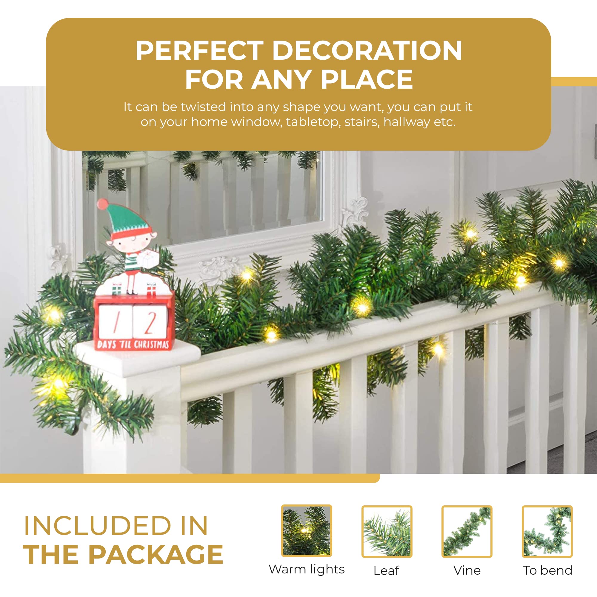 Victorian Pine Christmas Garland