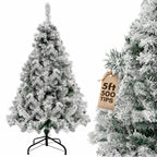 Snow Tipped Flocked Christmas Tree