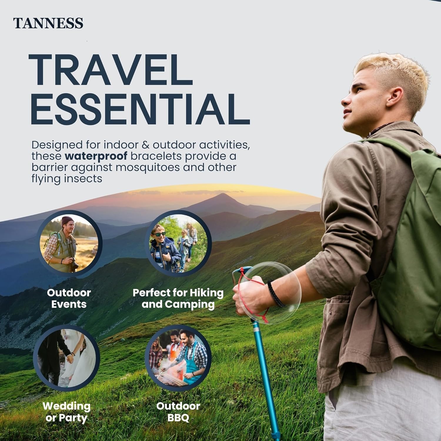 Woven Mosquito Repellent Bracelet