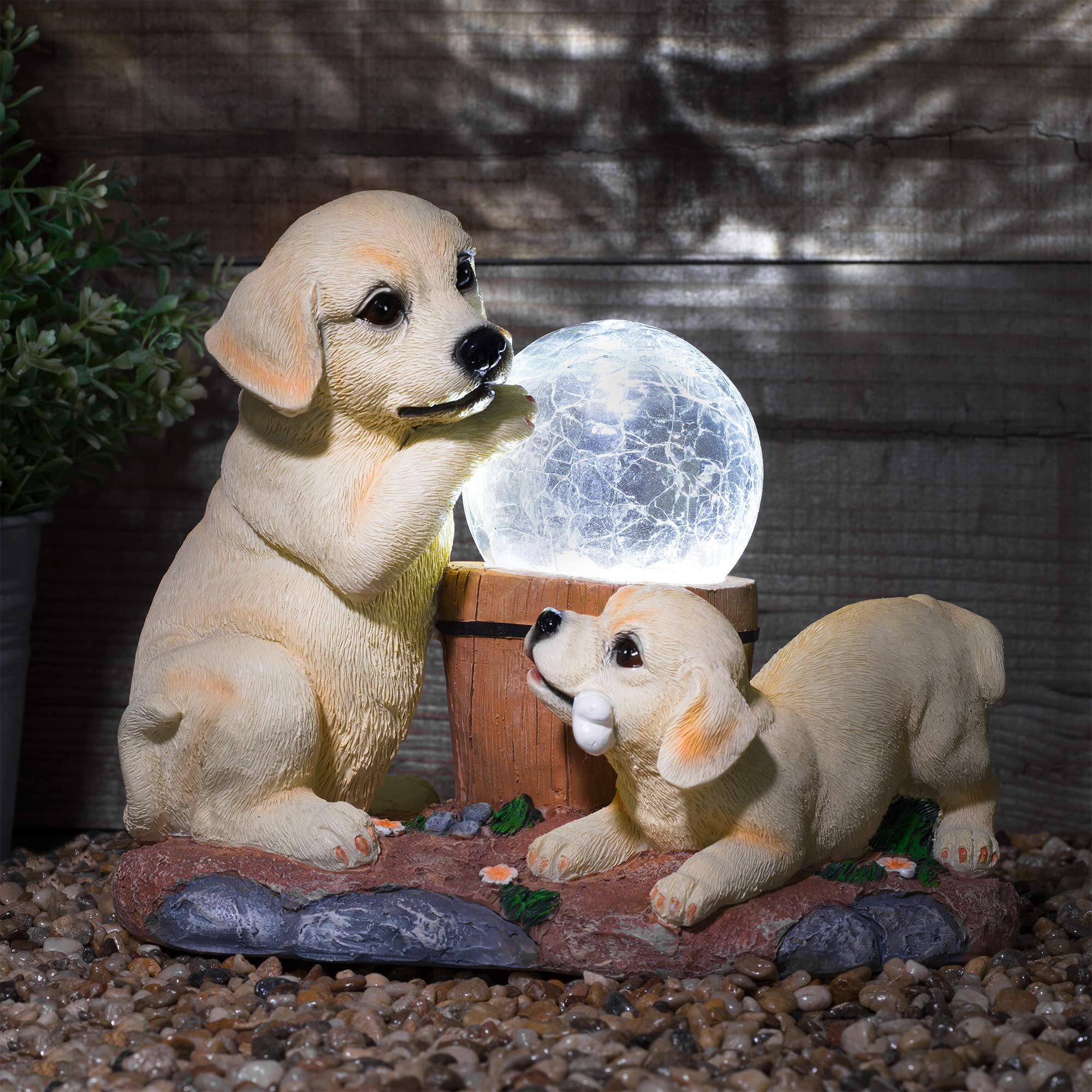 Solar Labrador Garden Ornaments