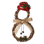 Snowman LED Christmas Wreath