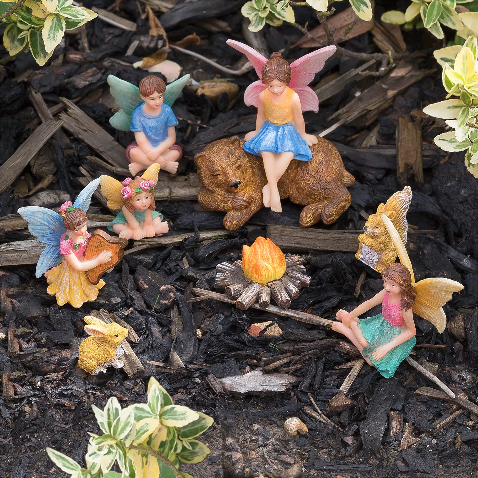 Magical Fairy Garden Figurines Set