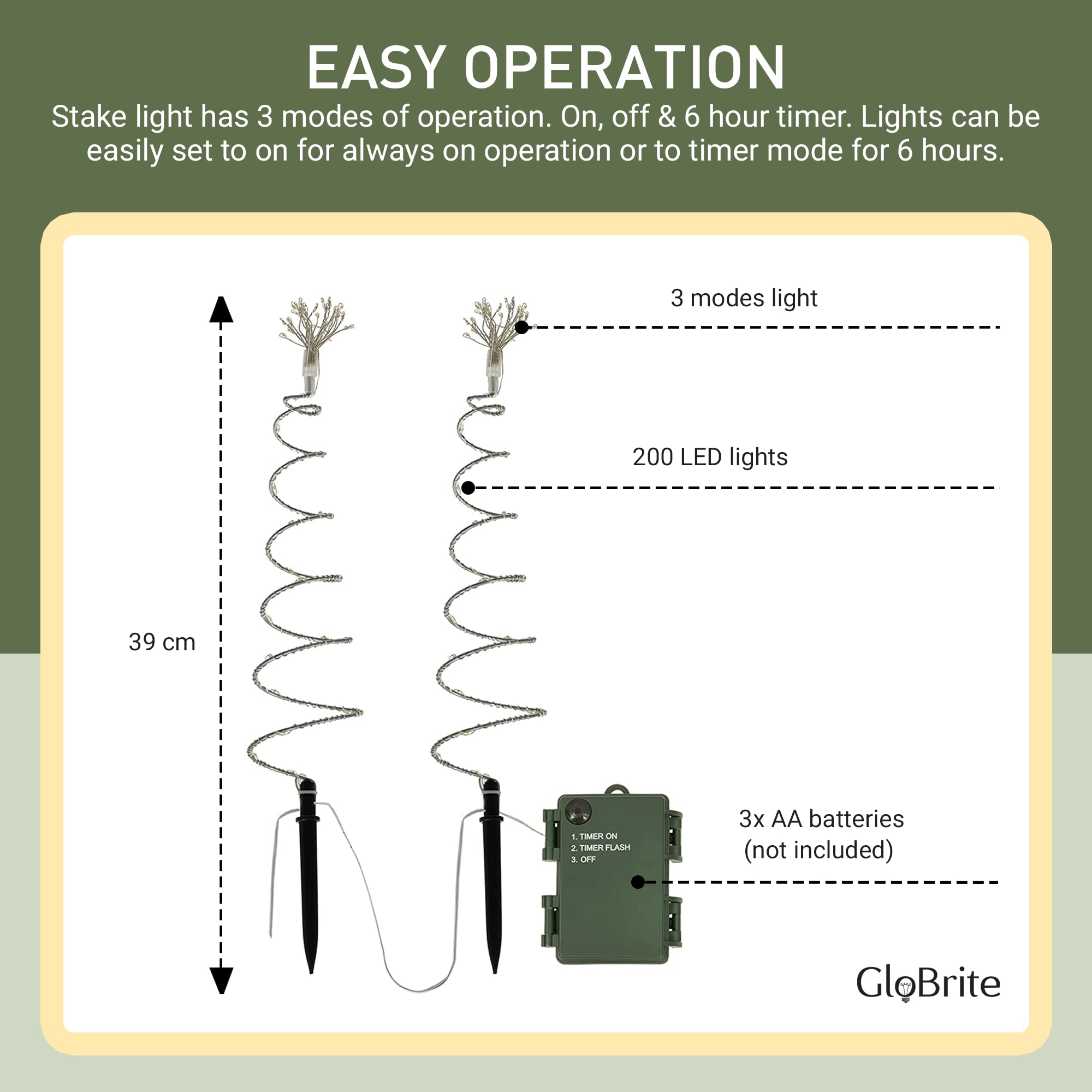 LED Spiral Tree Stake Lights