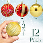 Shatterproof Christmas Baubles Set