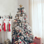 Snow Tipped Flocked Christmas Tree