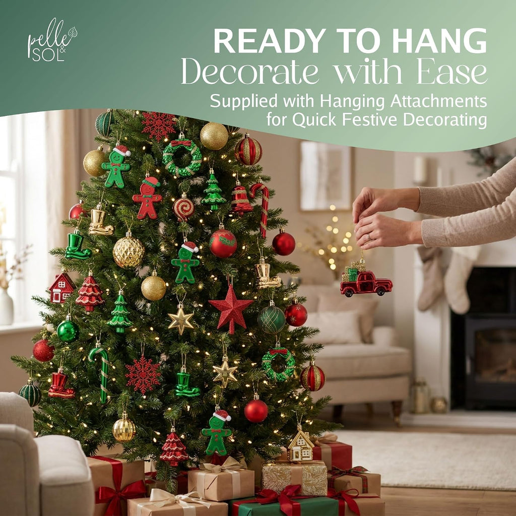 118-Piece Christmas Bauble & Decoration Set — image 7