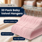 Baby Velvet Hangers-Home & Living-Sasha Morel-Pink-30 Pack-DREIBACH