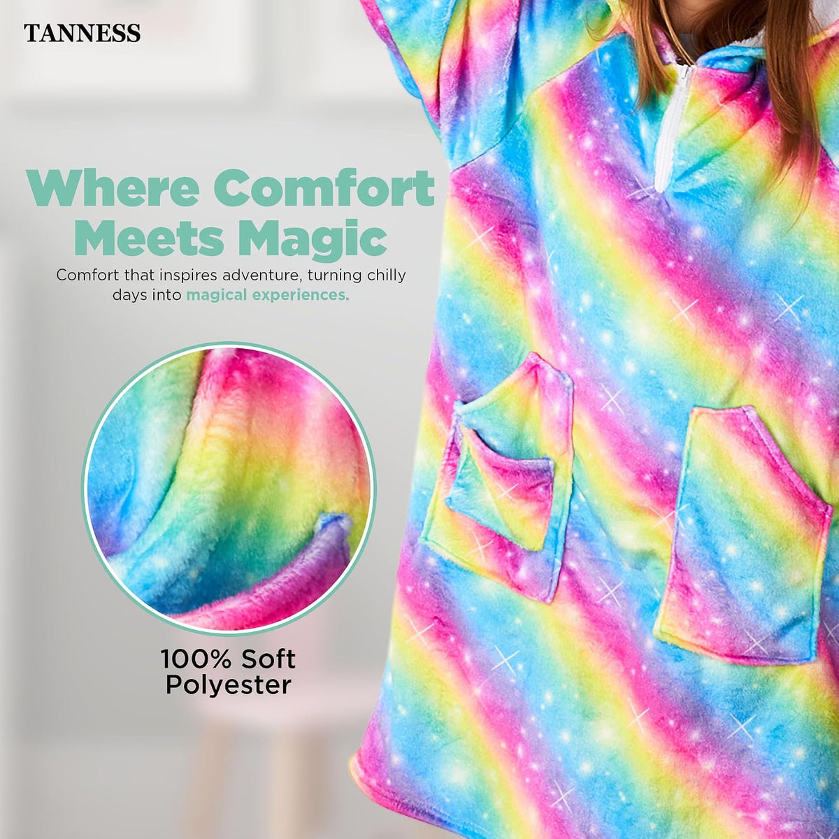 Kids Unicorn Blanket Hoodie - DREIBACH