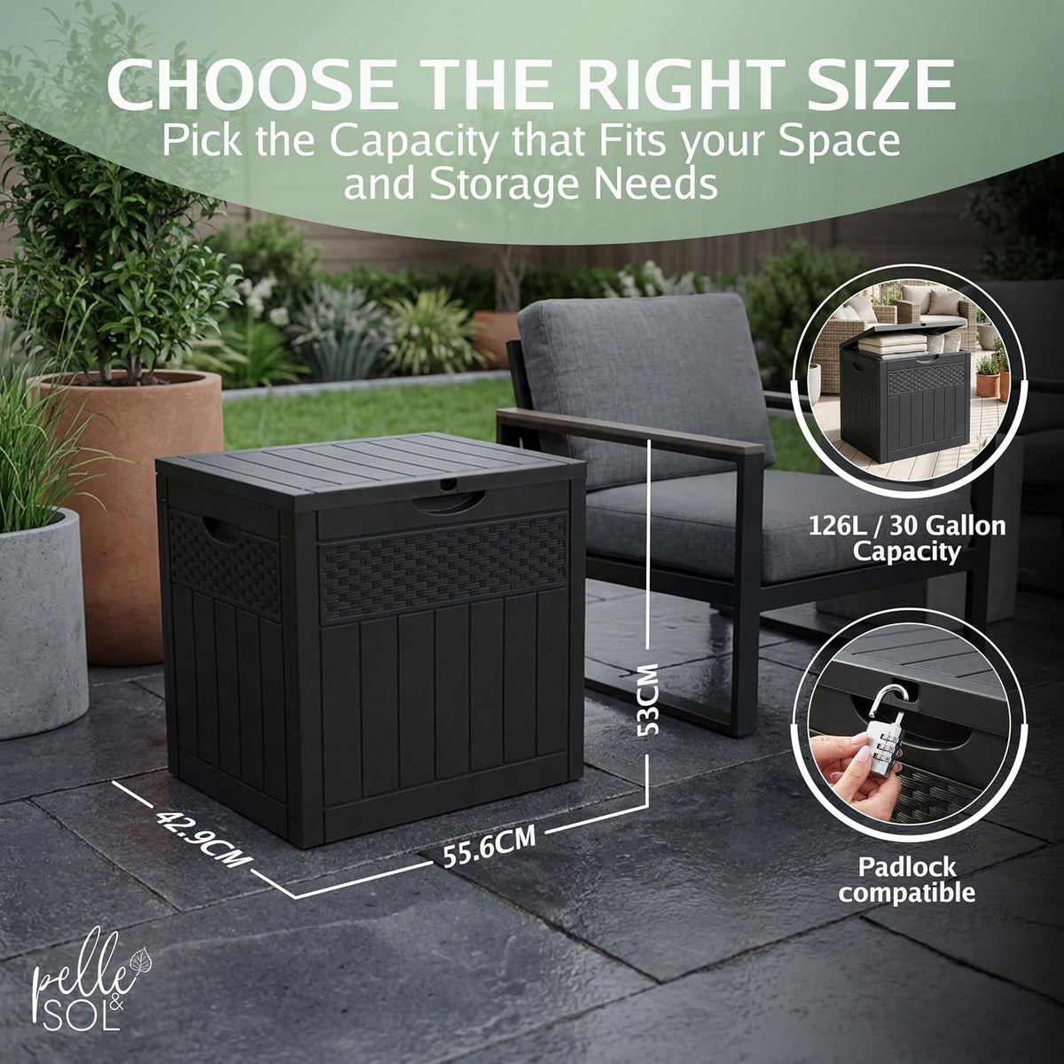 Outdoor Storage Box (126L) - DREIBACH
