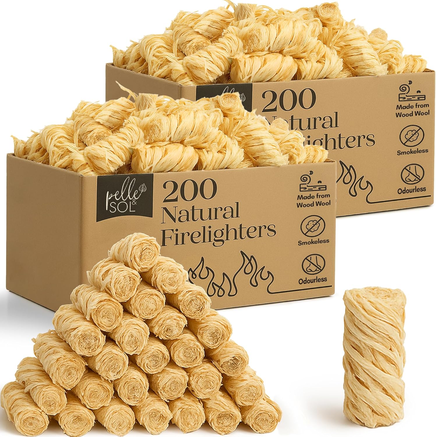200 Natural Firelighters