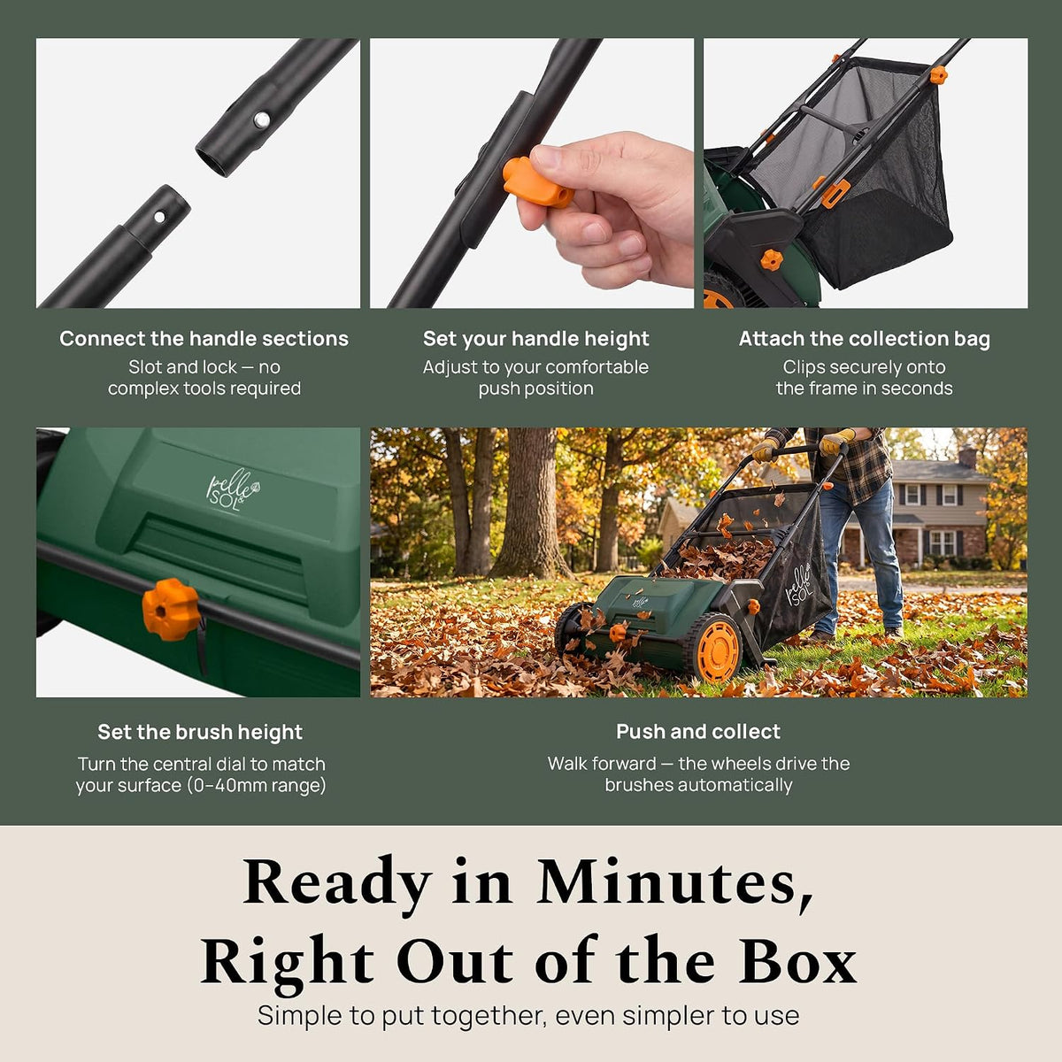 Manual Lawn & Leaf Sweeper - DREIBACH
