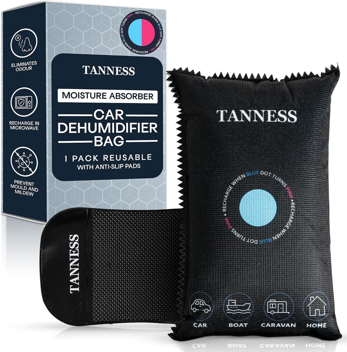 Reusable Car Dehumidifier Bags - 400g / 1 Pack - DREIBACH