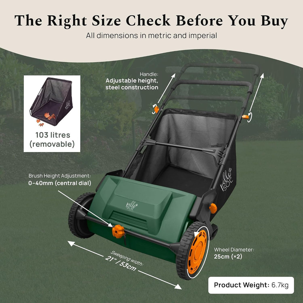 Manual Lawn & Leaf Sweeper - DREIBACH