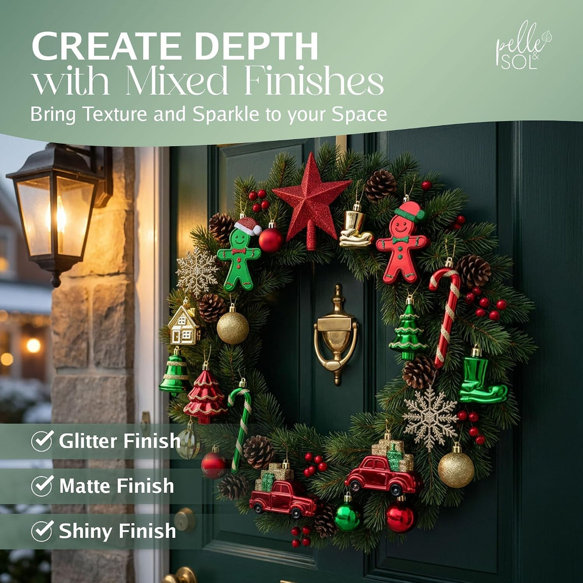 118-Piece Christmas Bauble & Decoration Set — image 5