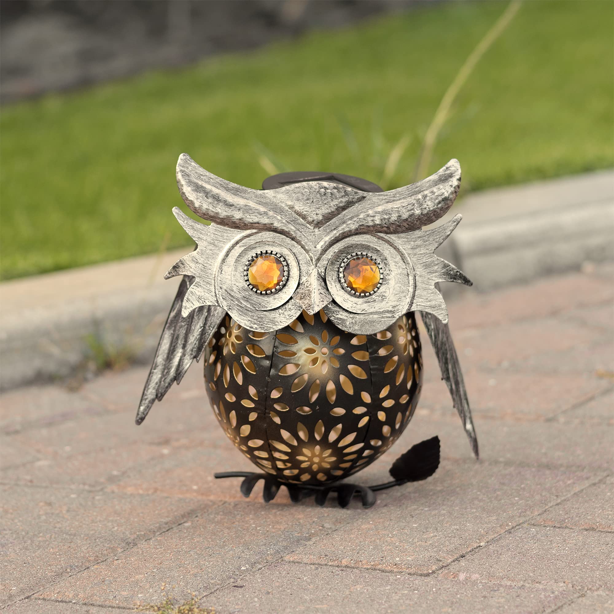 Decorative Owl Solar Lantern