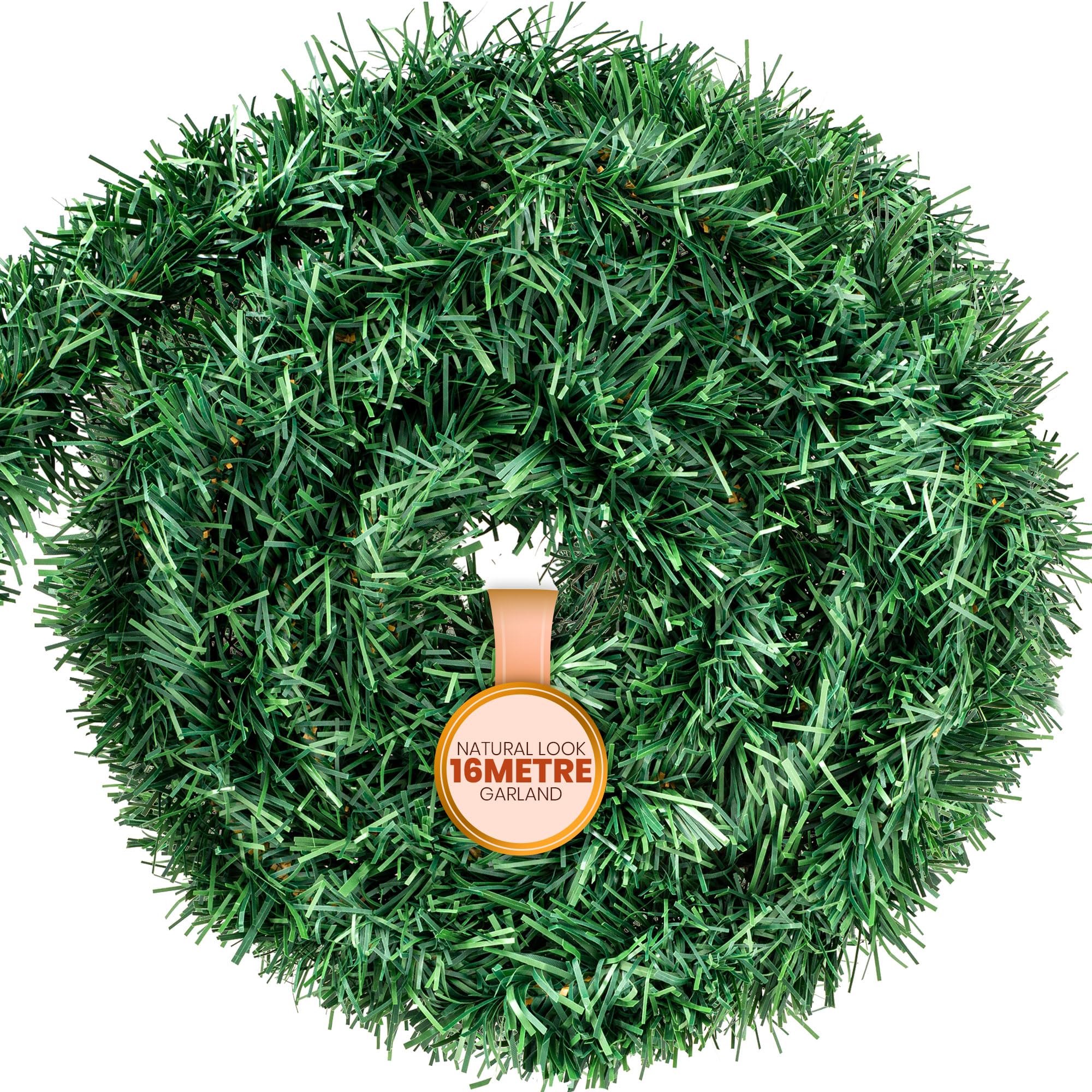 Green Christmas Tinsel Garland