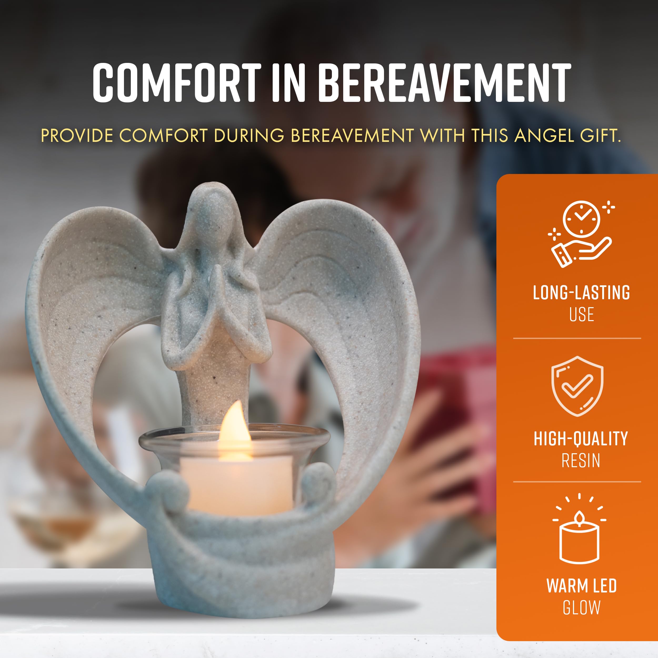 LED Angel Candle Holders