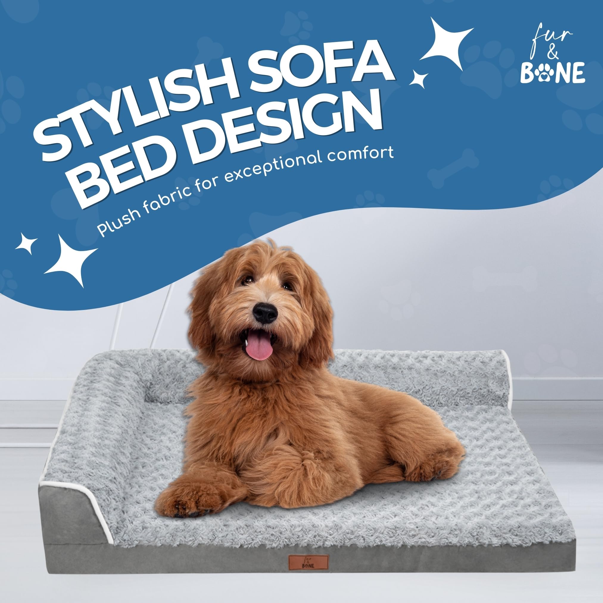 L Shaped Orthopaedic Dog Bed