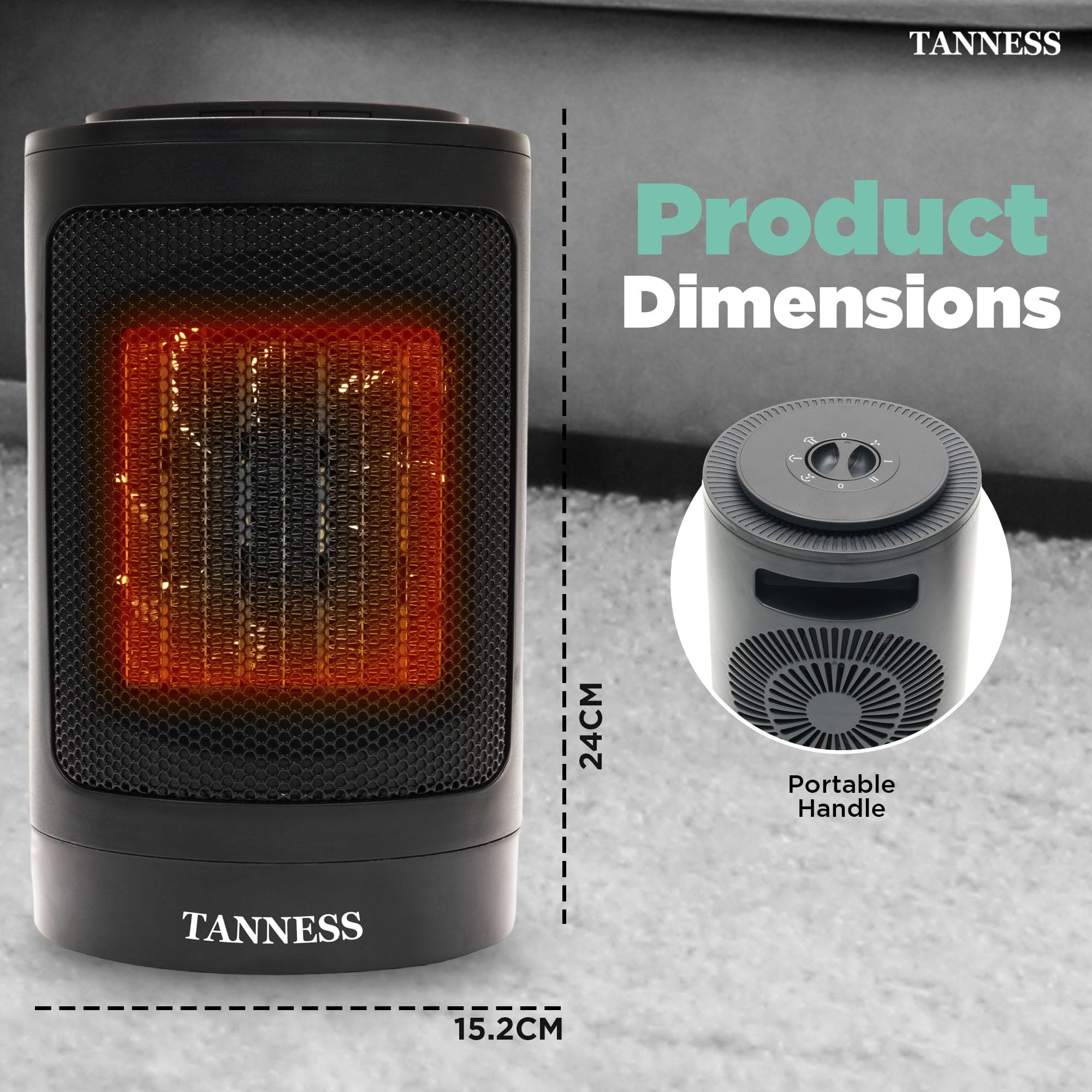 Dual Function Electric Fan Heater