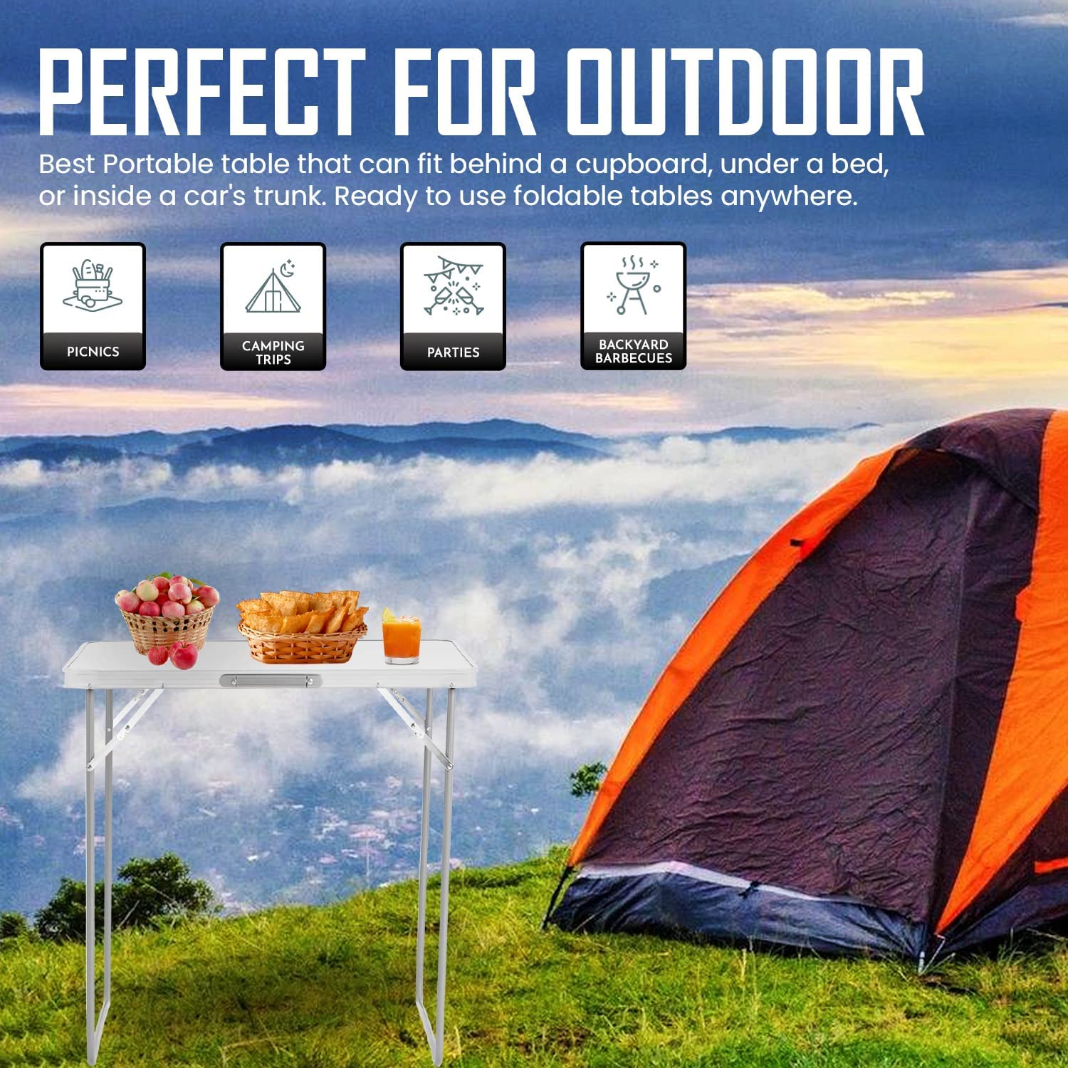 Portable Folding Utility Table