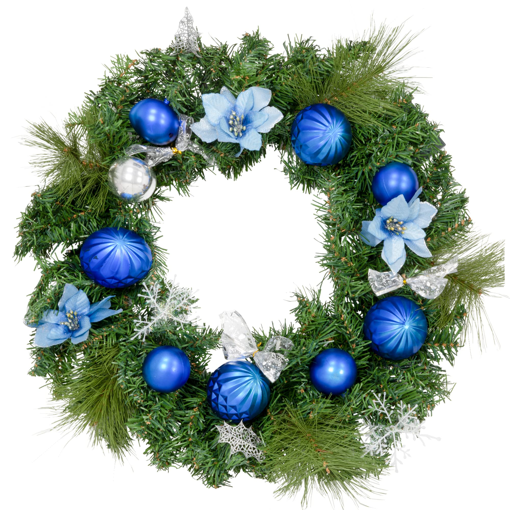 Illuminated Winter Christmas Wreath