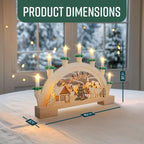 Wooden Christmas Candle Holder