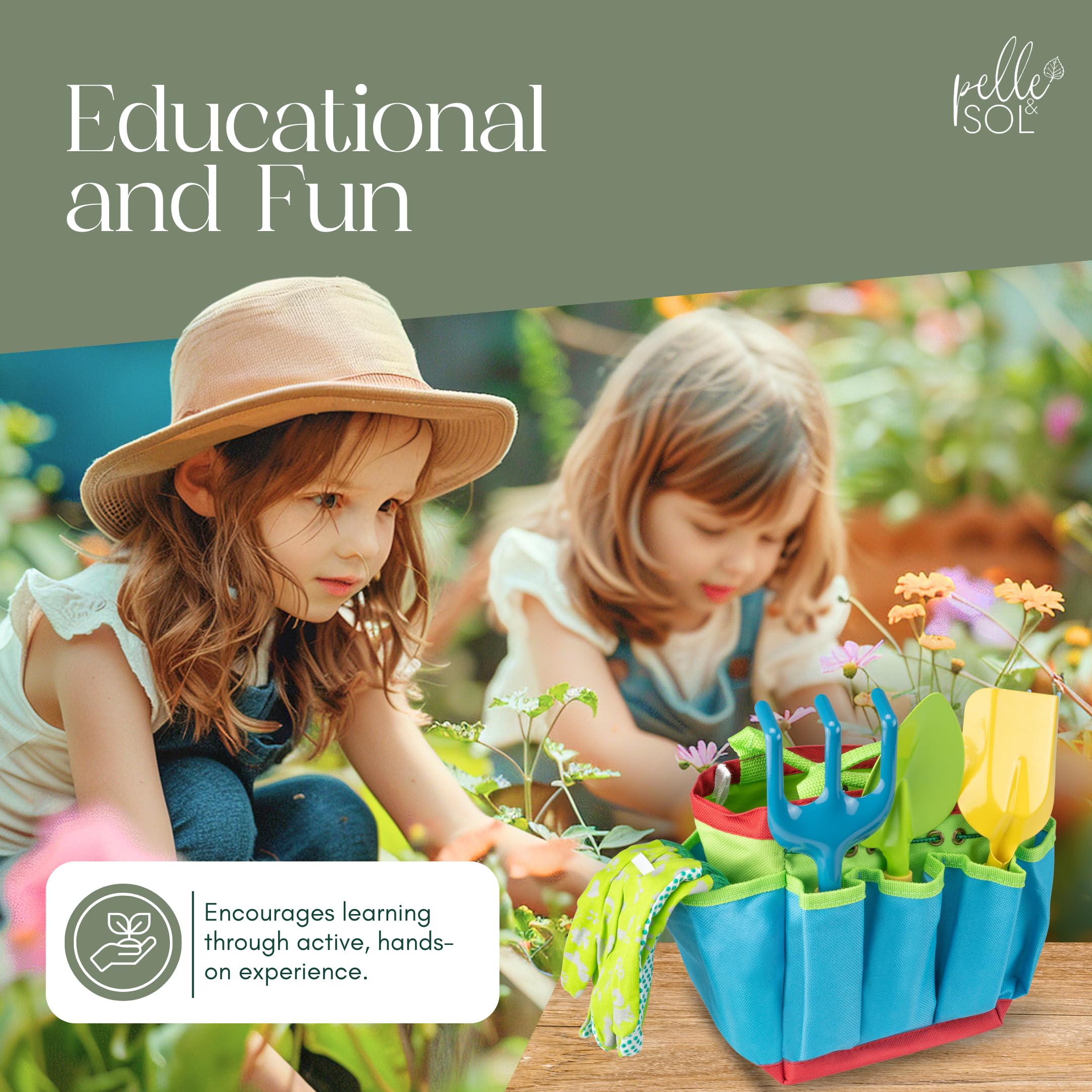 10-Piece Kids Gardening Tool Set