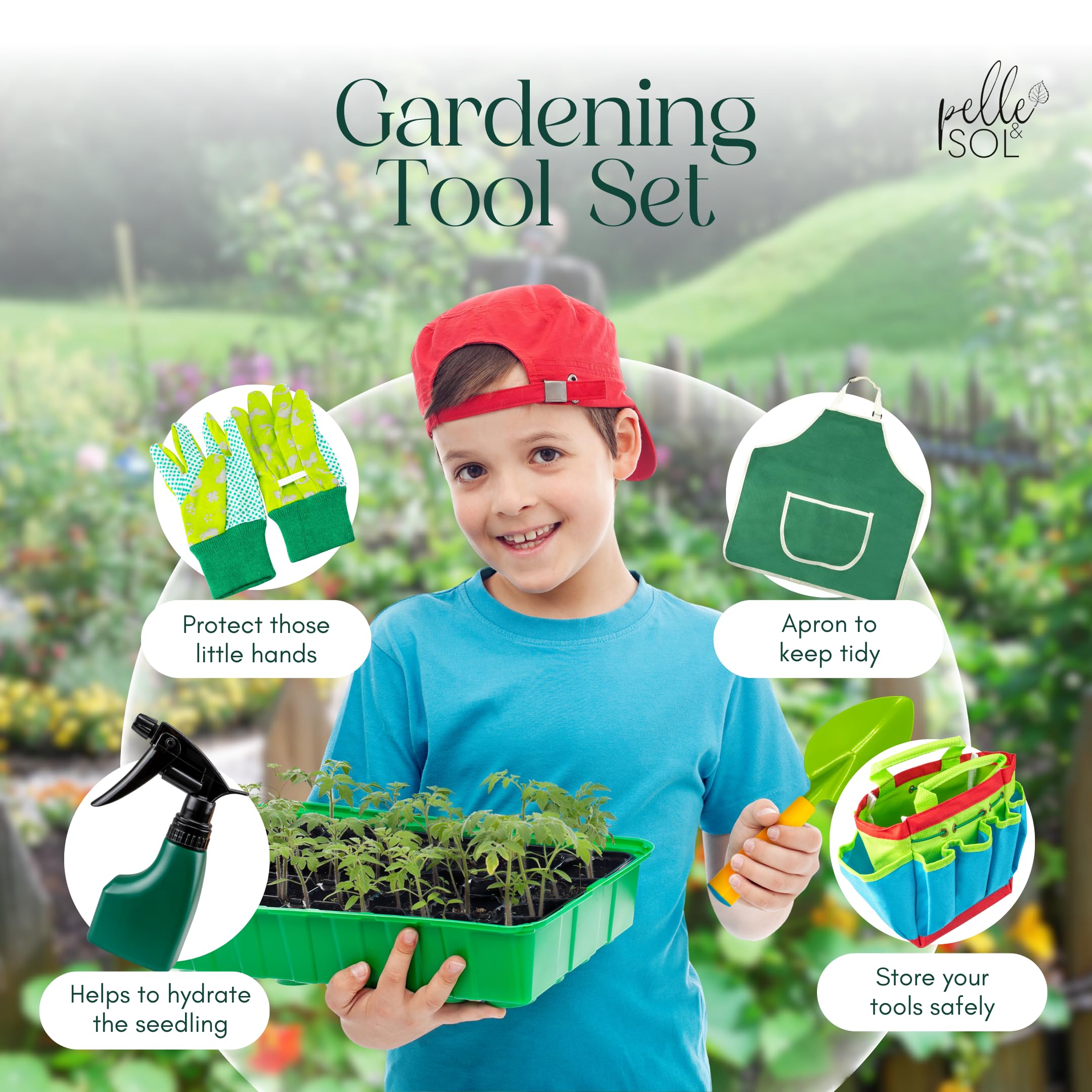 10-Piece Kids Gardening Tool Set