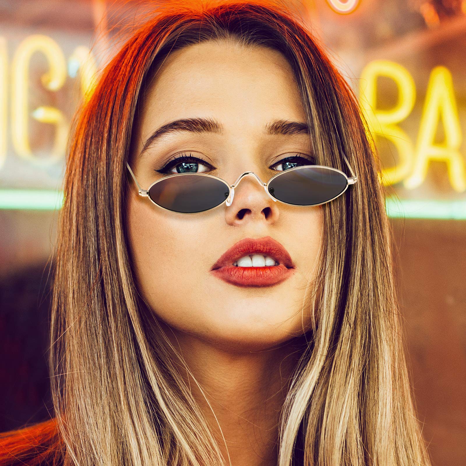 Vintage Oval Polarised Sunglasses