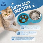 Double Slow Feeder Bowl