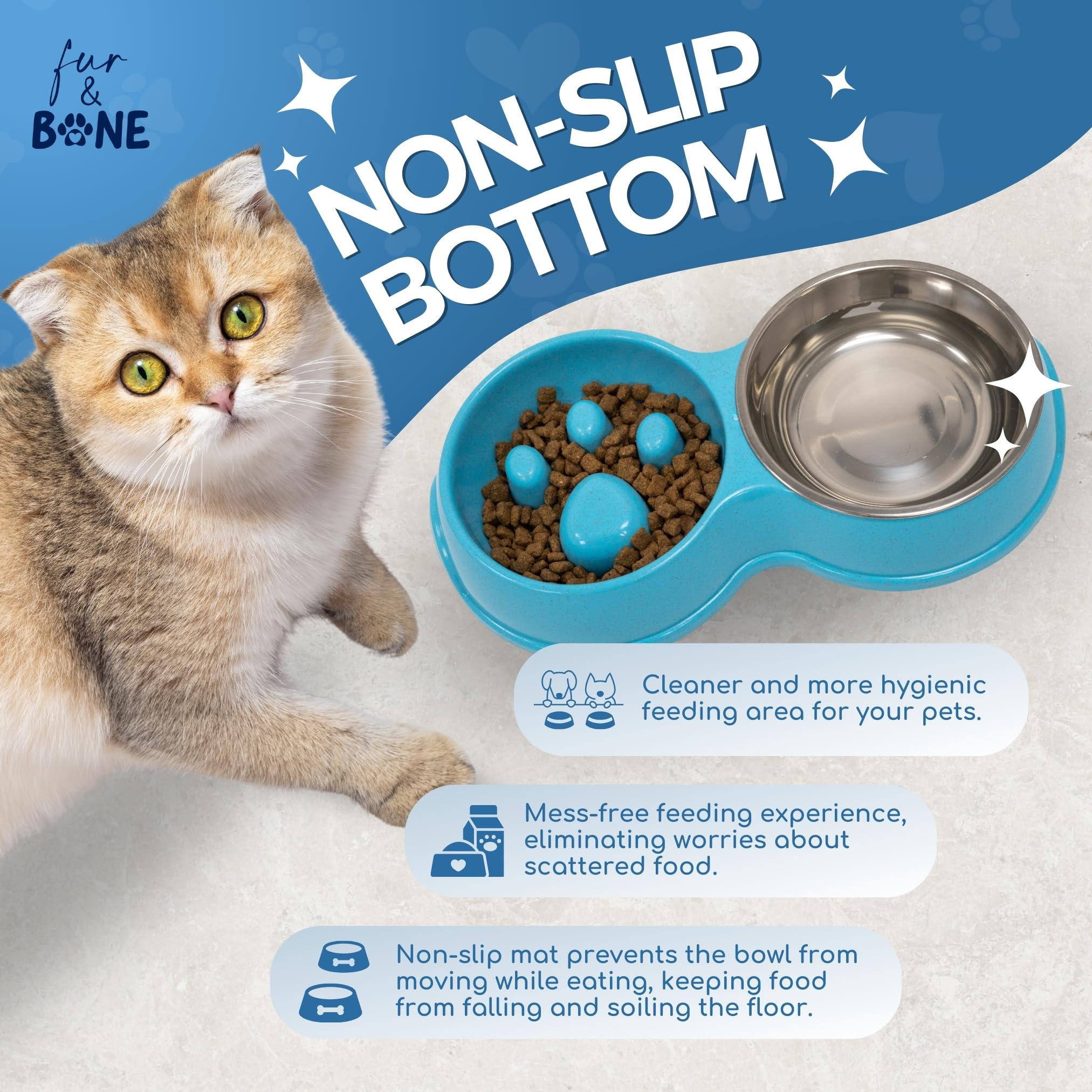 Double Slow Feeder Bowl