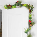 Festive Pine Cone Christmas Garland