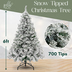 Snow Tipped Flocked Christmas Tree