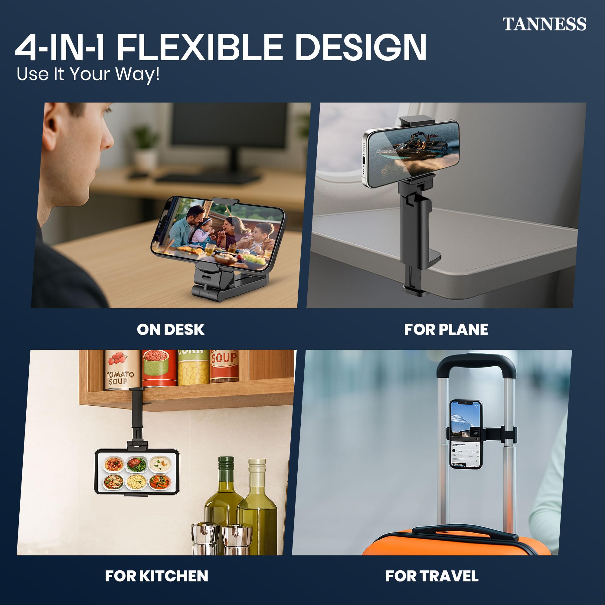 Foldable Hands-Free Phone Stand