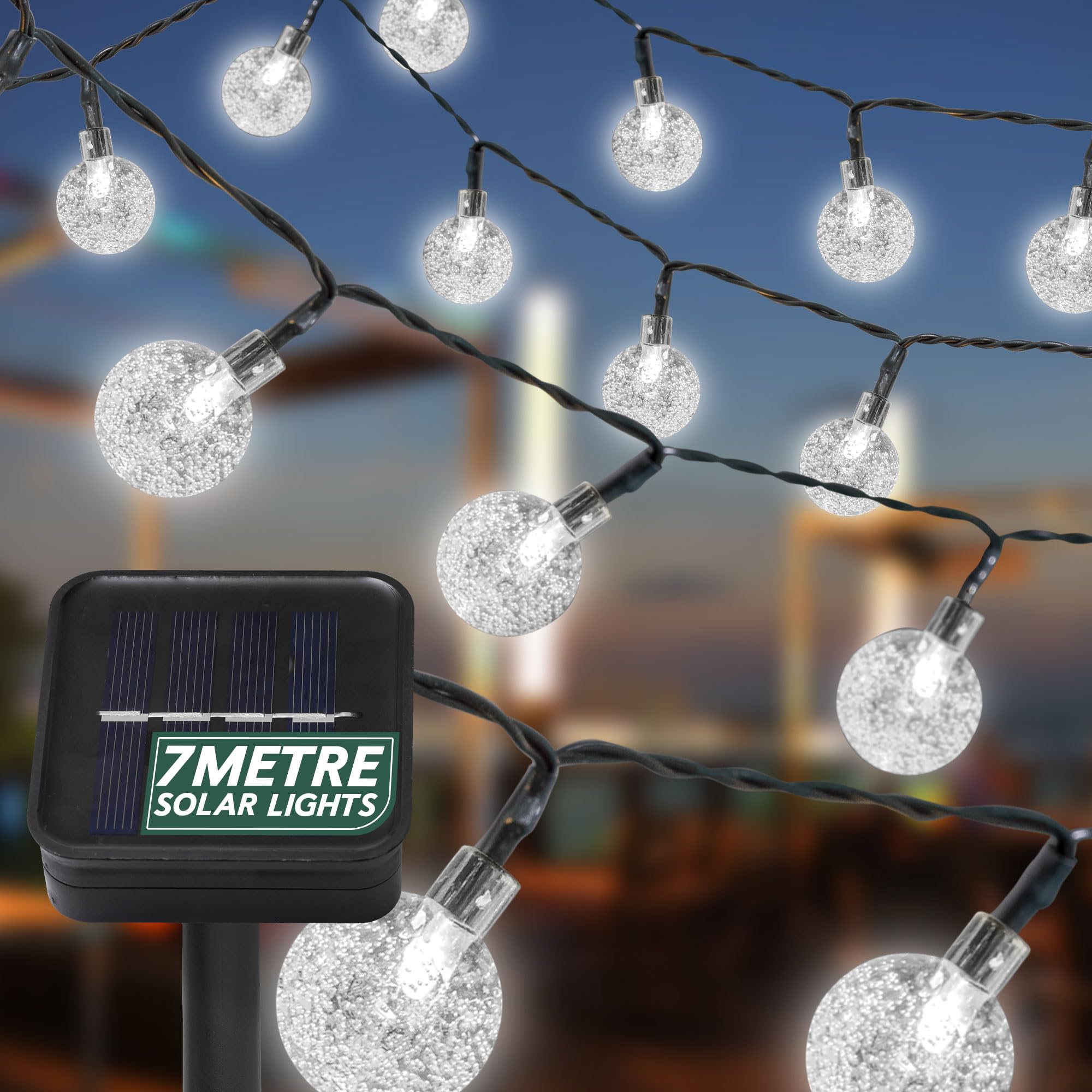 Solar Crystal Ball String Lights
