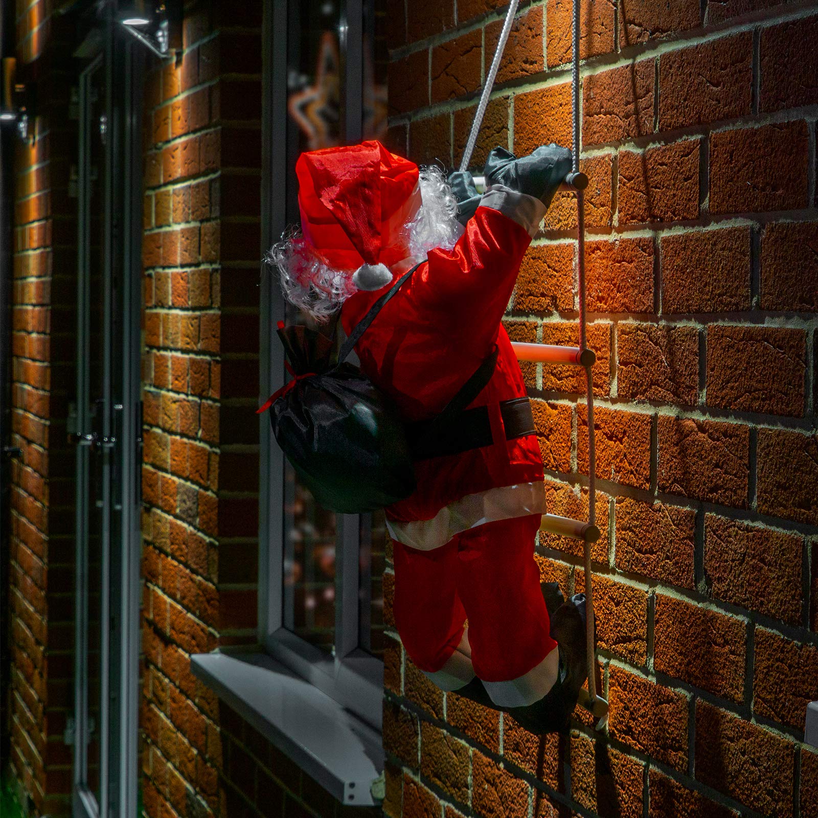 Magical Outdoor Climbing Santa