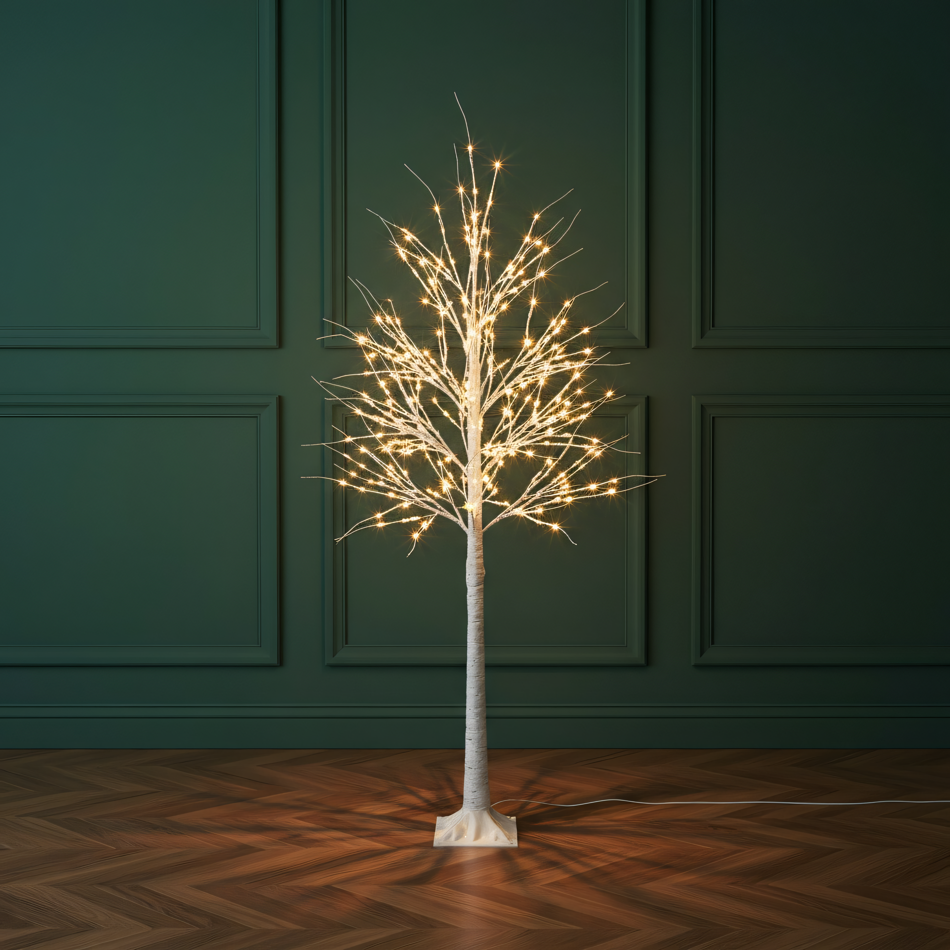 Pre-Lit White Birch Tree