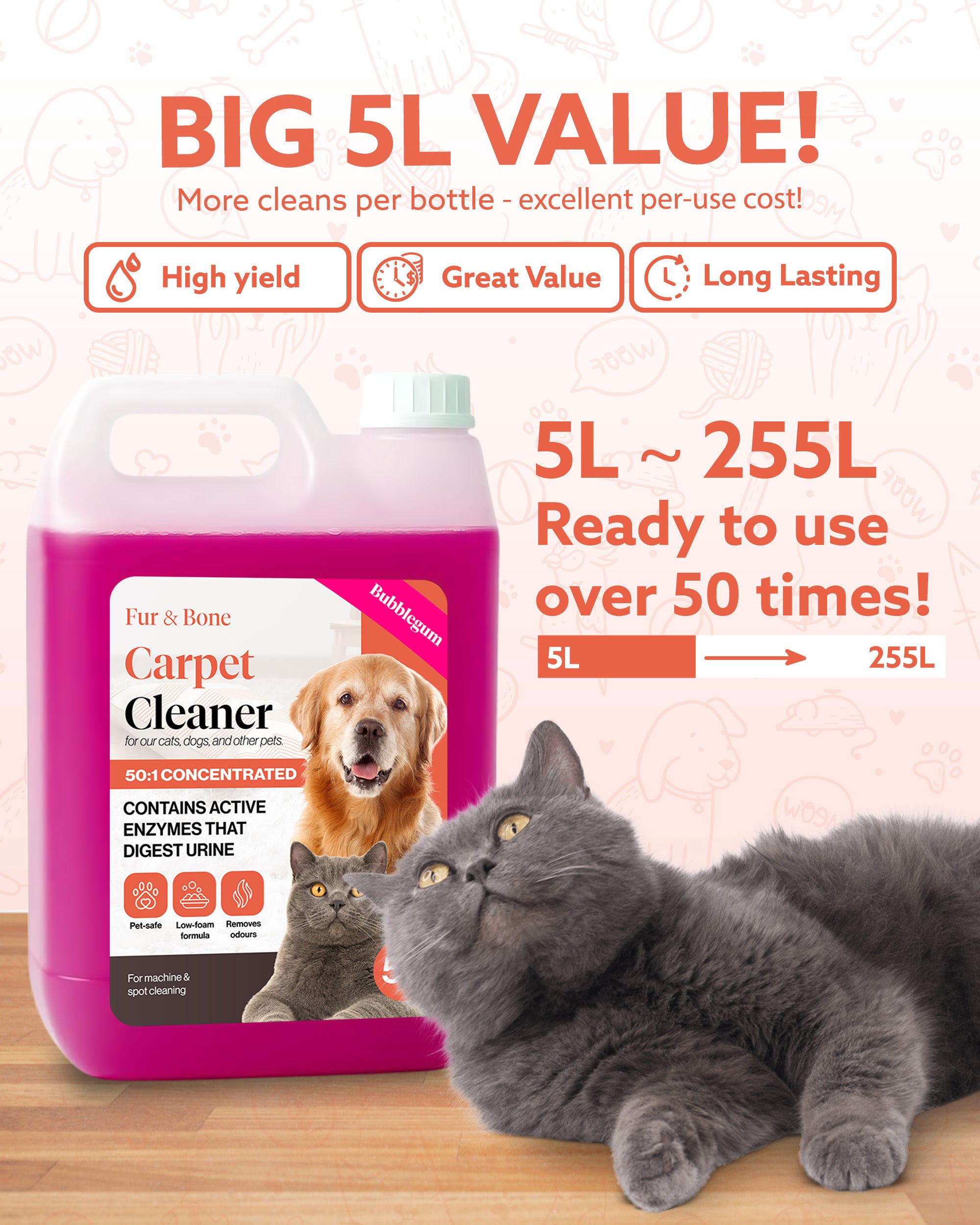 5 Litre Pet Safe Disinfectant