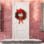 40cm Christmas Wreath with Lantern
