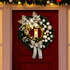 40cm Christmas Wreath with Lantern