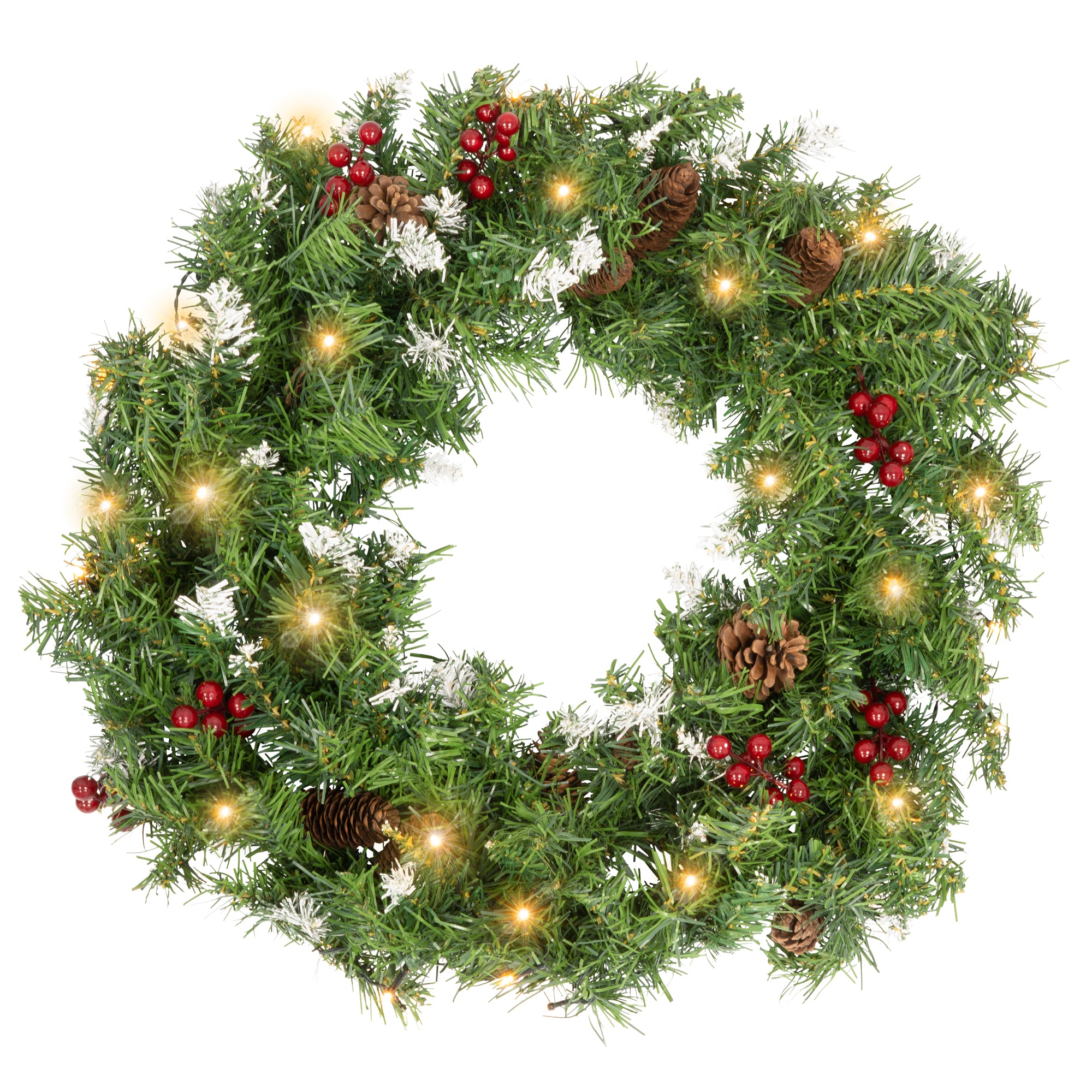 LED Christmas Wreath 60cm