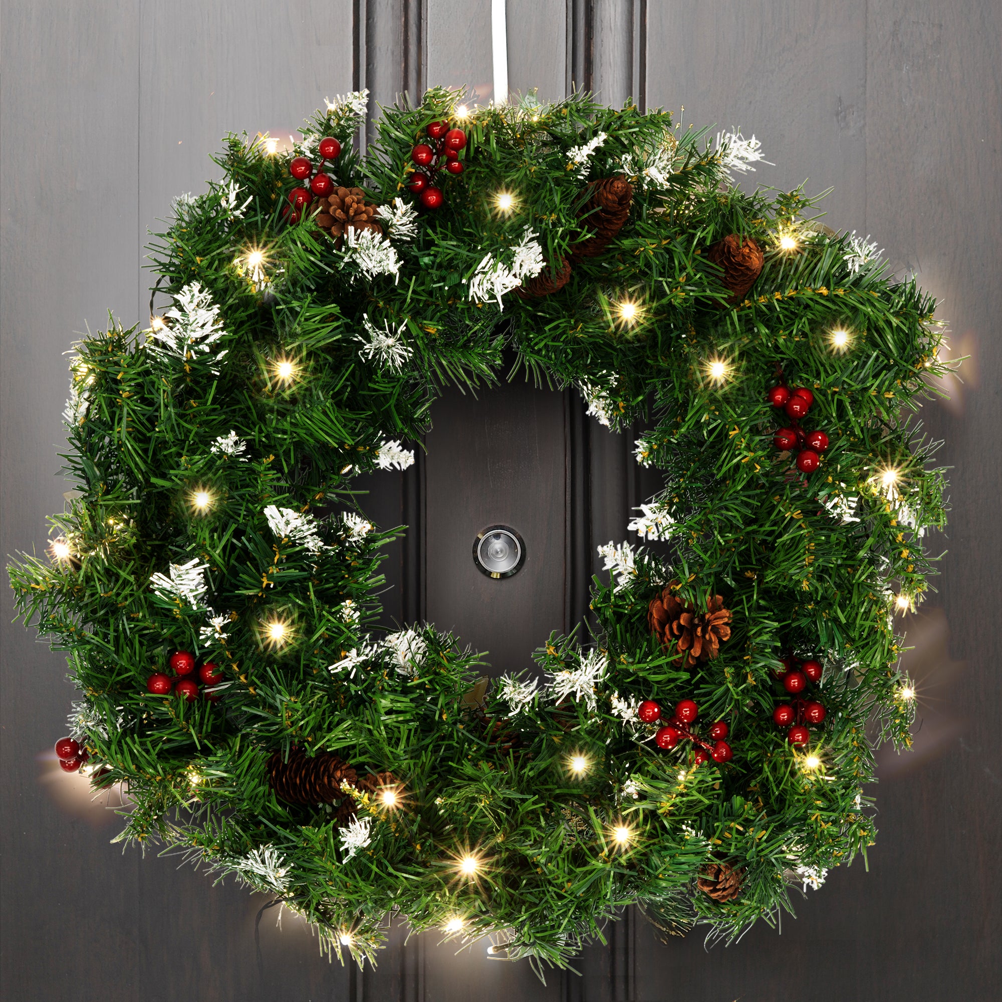 LED Christmas Wreath 60cm