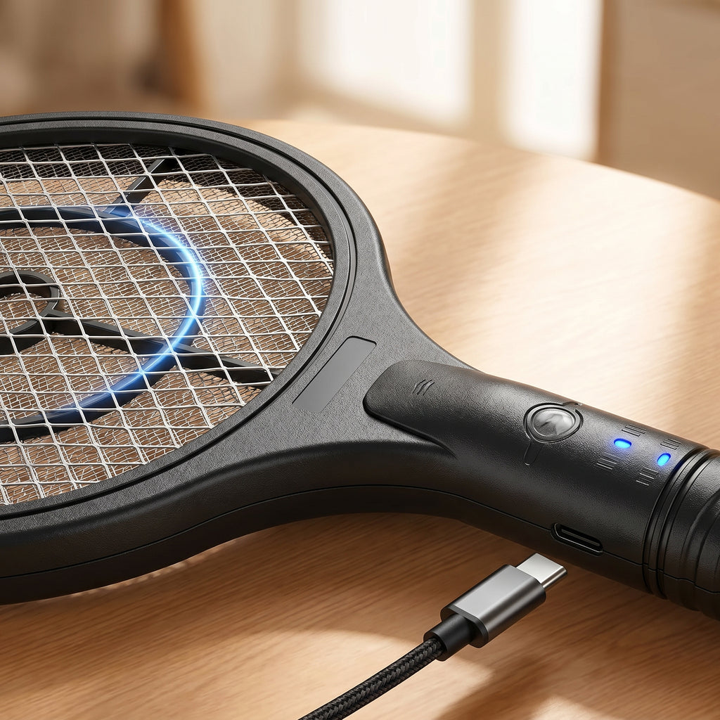 Rechargeable Electric Fly Zapper Racket
