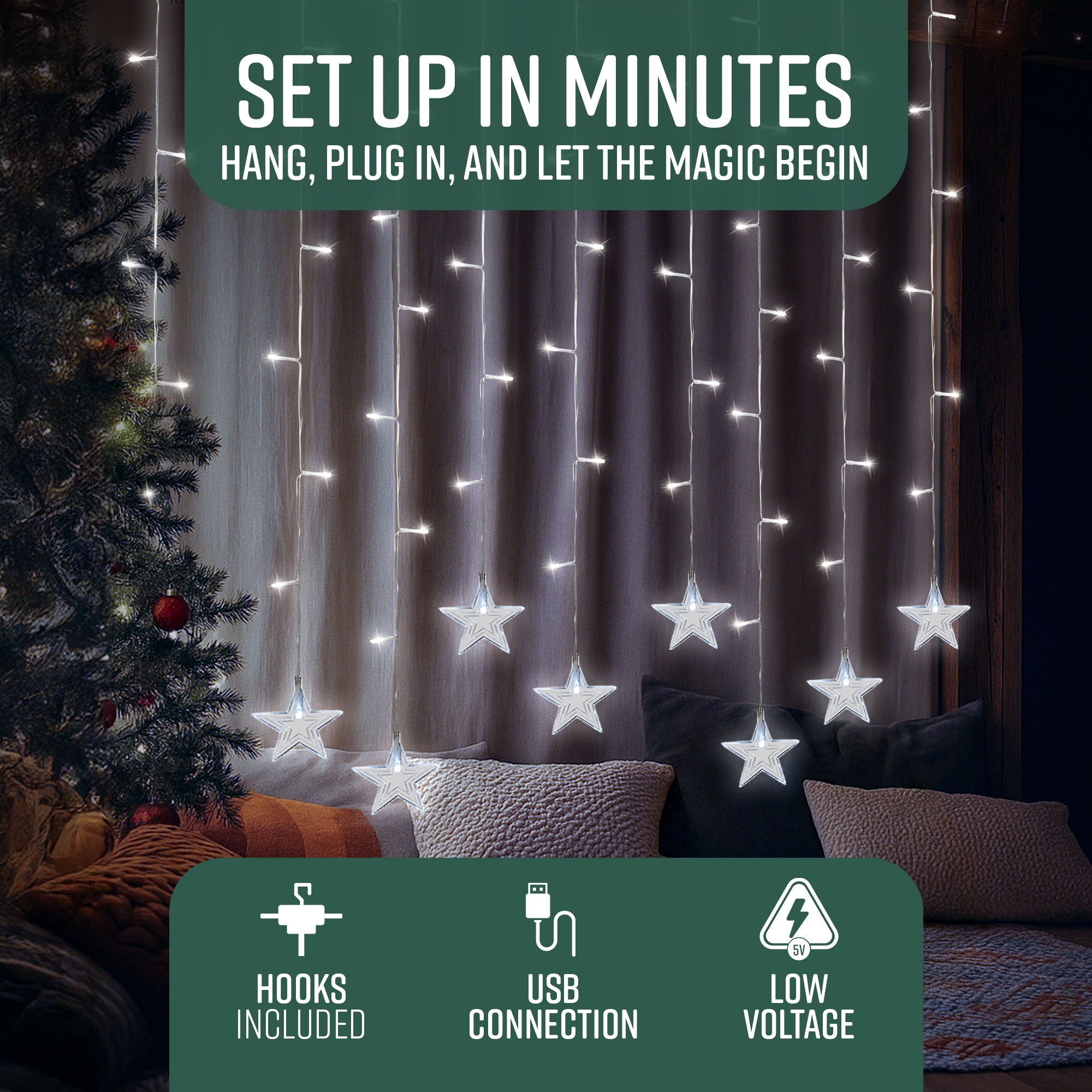 LED Window Curtain Lights