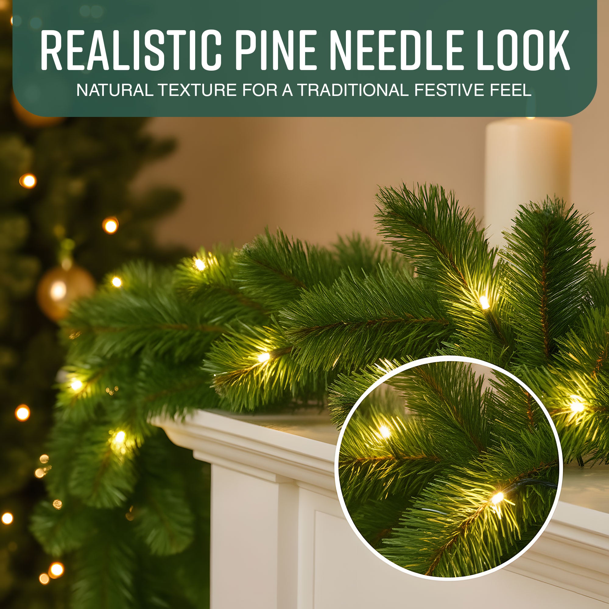 Victorian Pine Christmas Garland