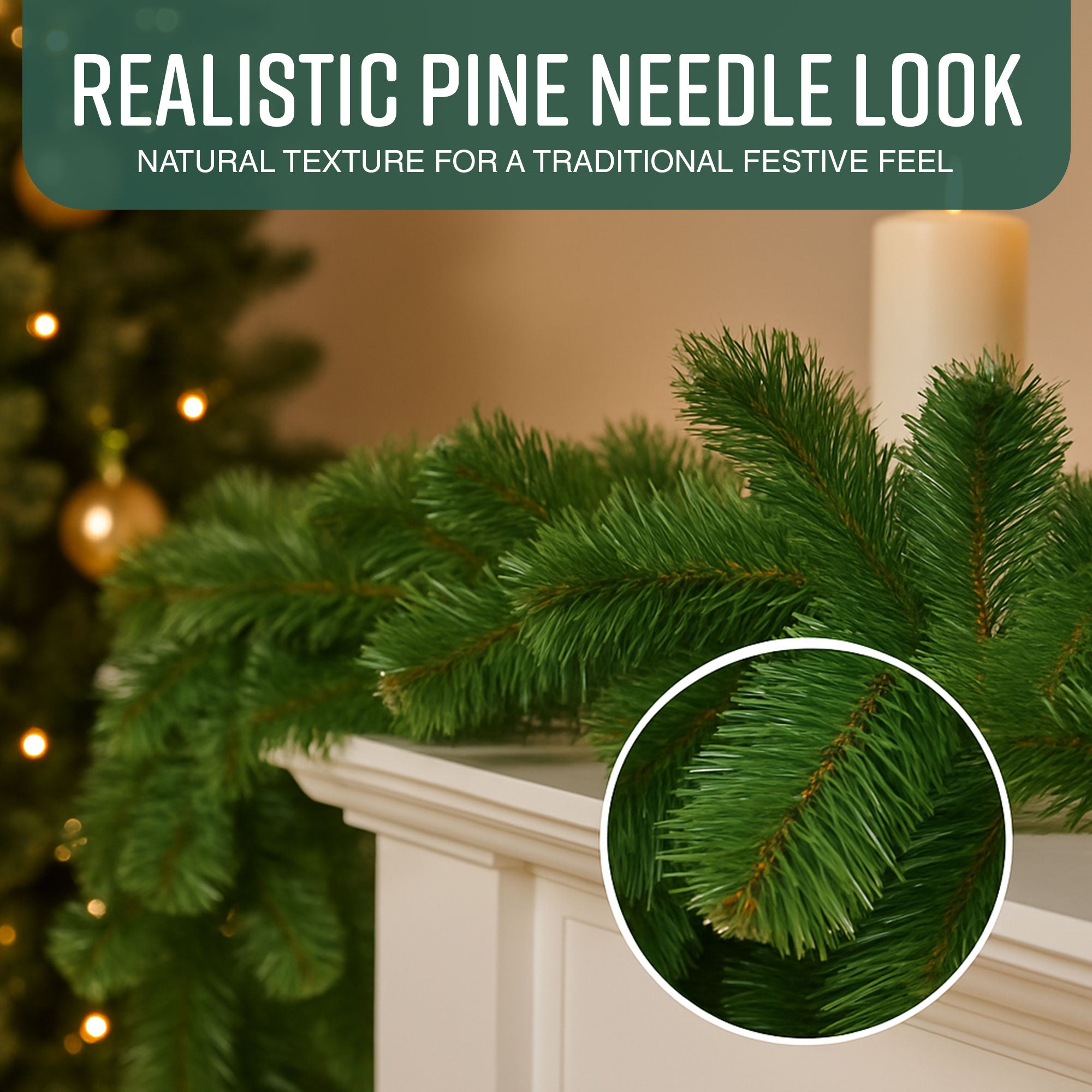 Victorian Pine Christmas Garland