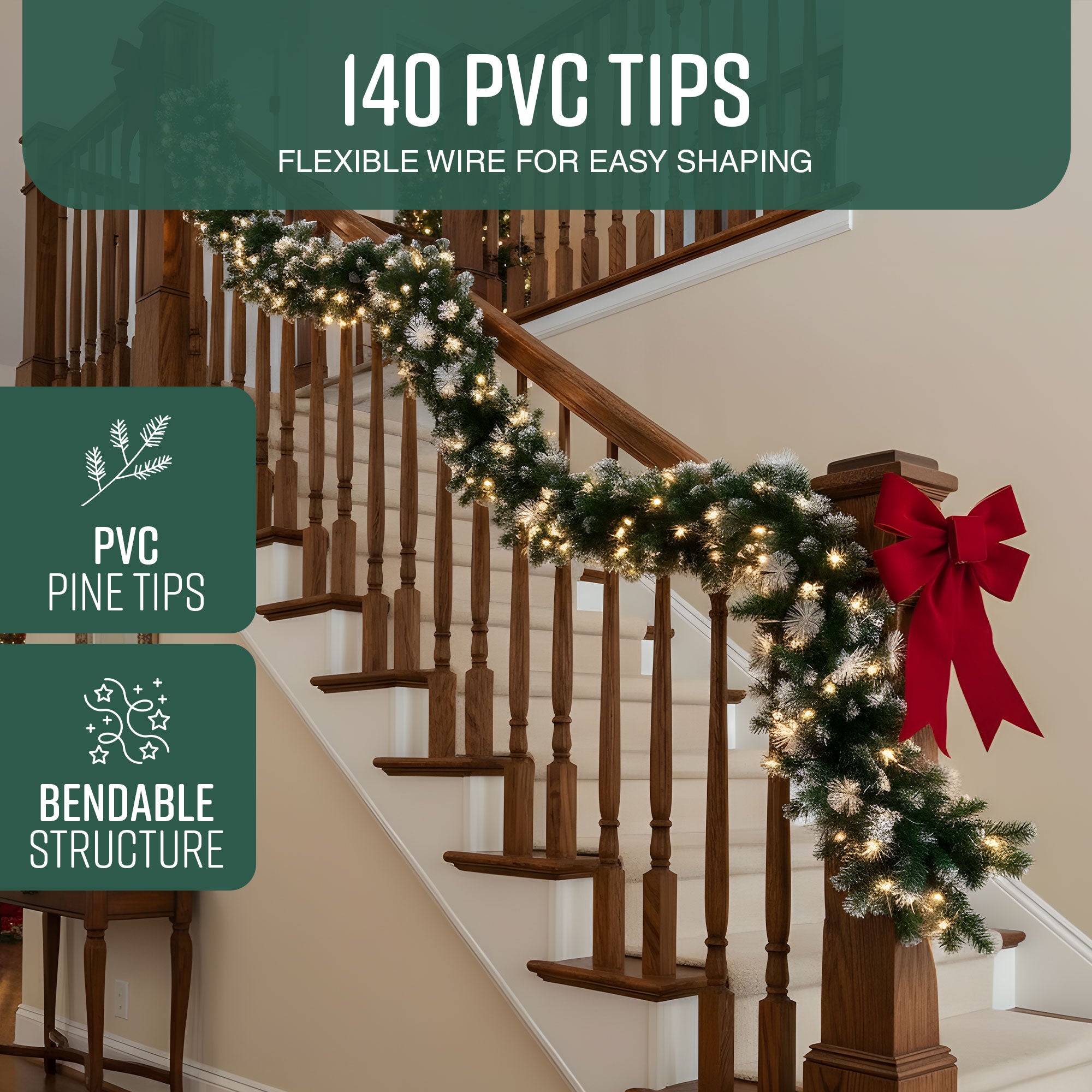 Victorian Pine Christmas Garland