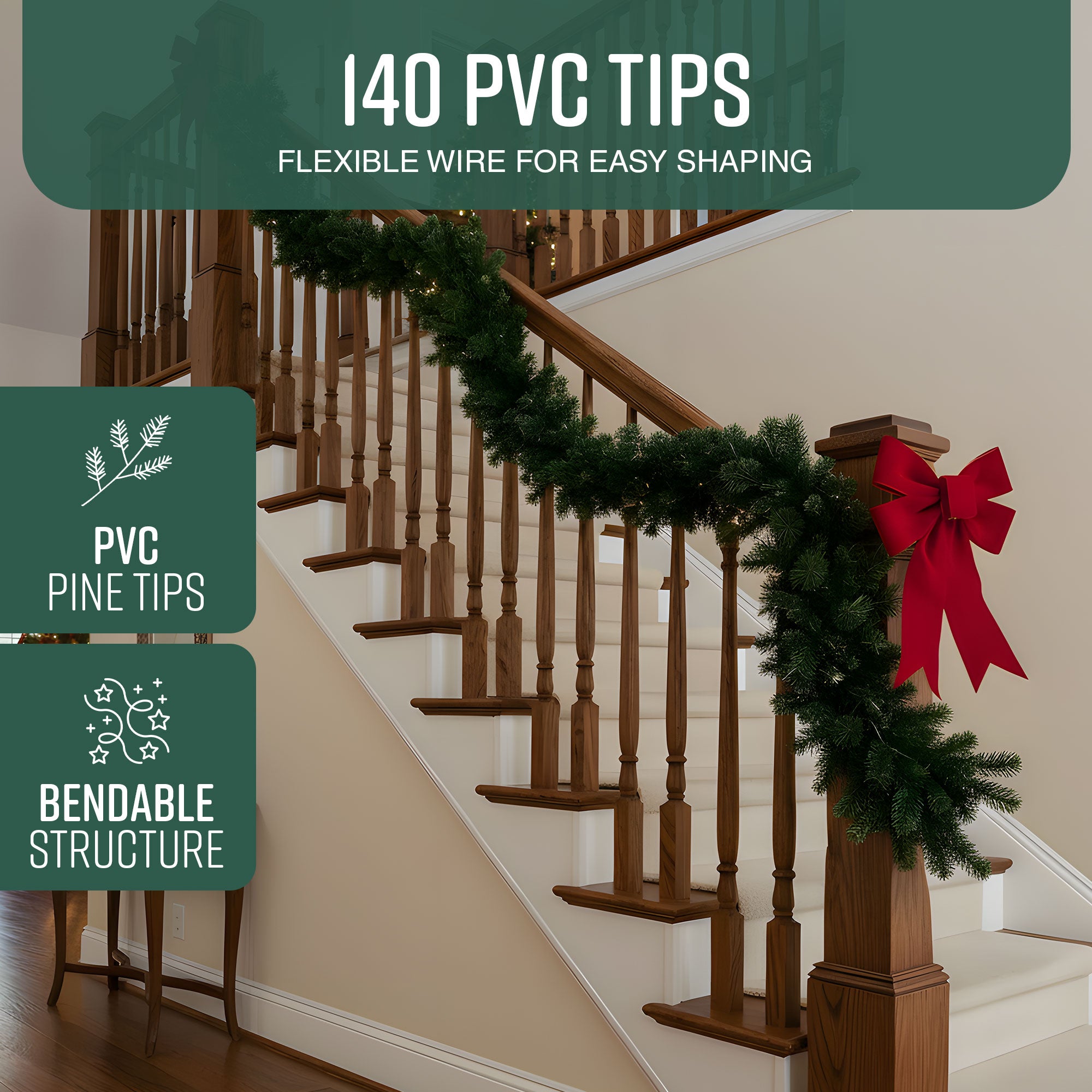 Victorian Pine Christmas Garland