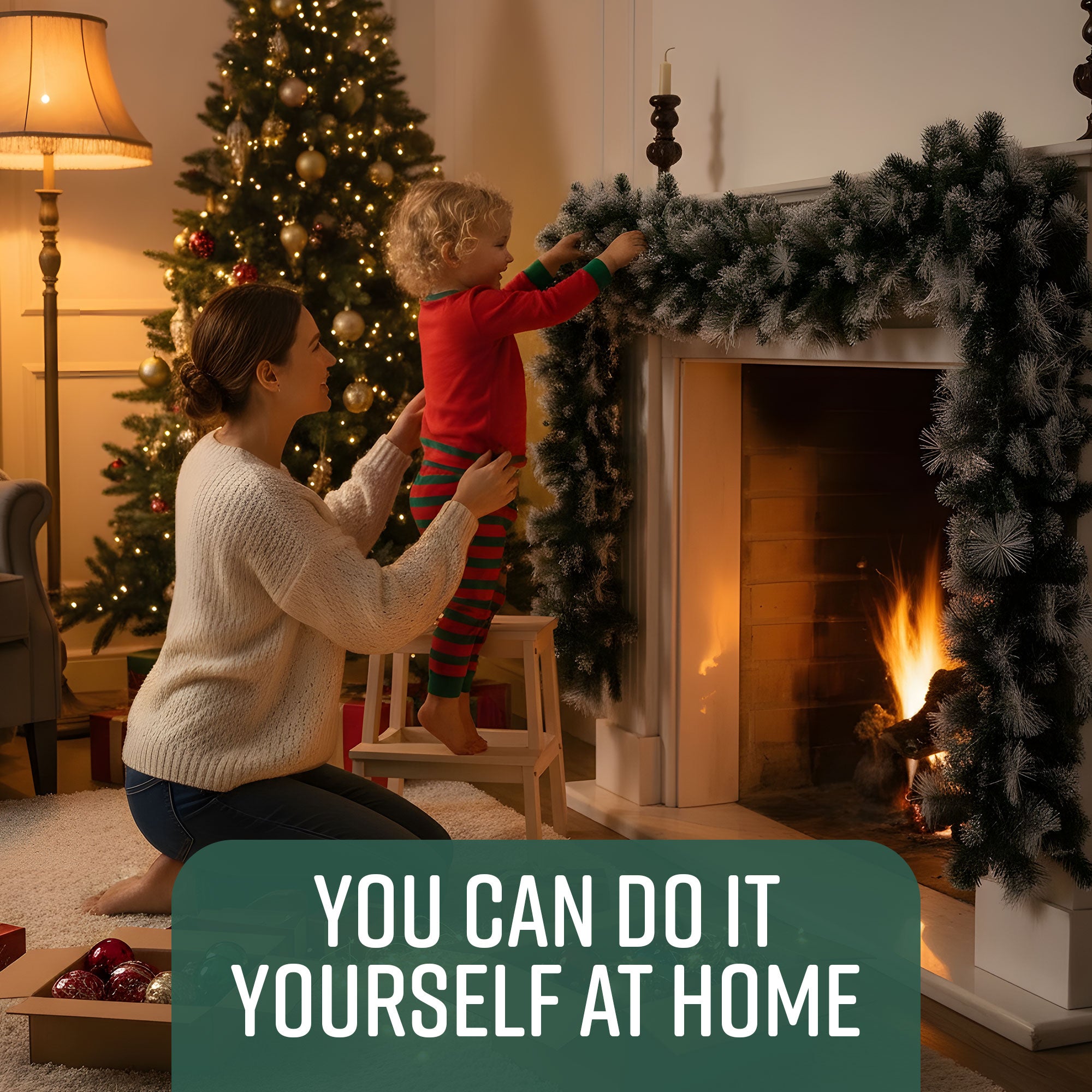 Victorian Pine Christmas Garland